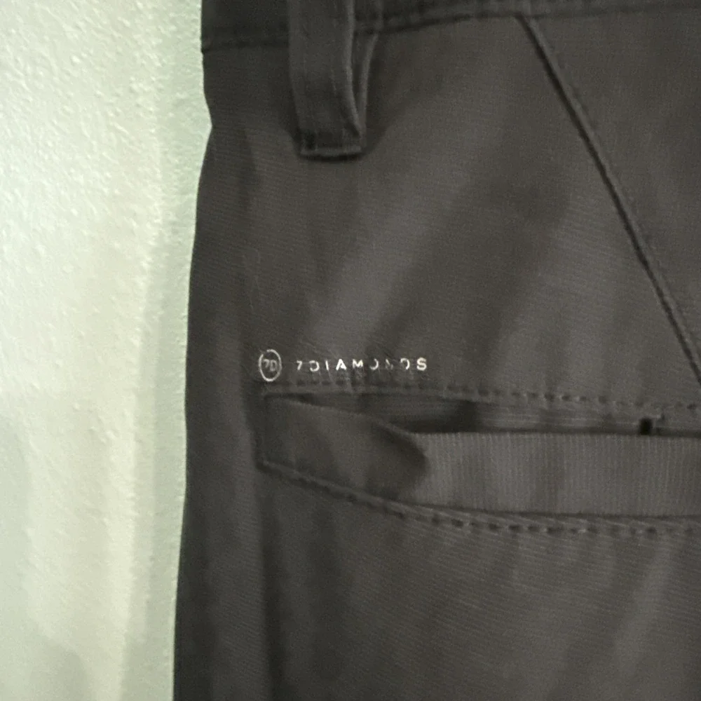 7 Diamonds Shorts Mens 34 Black  Momentum Performance Lightweight Active 7D Golf